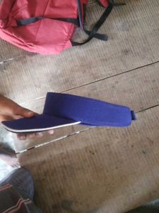 Blue Visor with White Trim