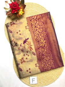 Green &amp; Blue Silk Saree