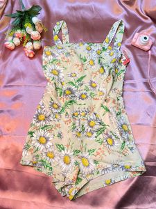 Cute Floral Playsuit