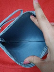 Sky Blue Wristlet Pouch
