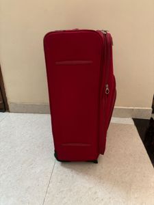 American Tourister Polyester Soft Trolley Red