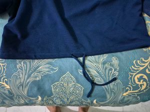 Blue Crop Sweatshirt Top