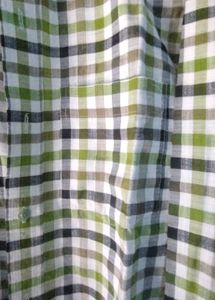 Green-Grey Chequered Shirt (Full Sleeves)