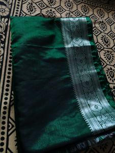 Elegant Green Silk Saree