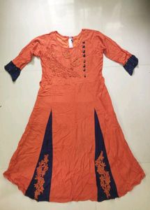 A-line Kurta.🧡