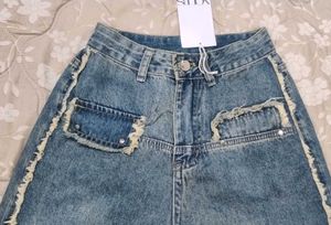 Acid Wash Wide Leg Jeans