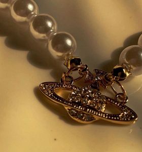 Vivienne Westwood Necklace Aesthetic Saturn Pearl