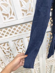 Blue Knit Top C