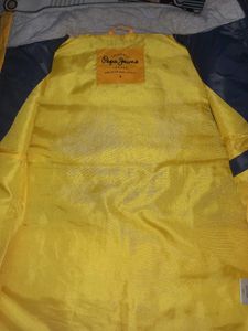 Navy &amp; Yellow Puffer Vest