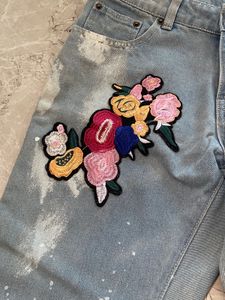 Floral Patchwork Jeans Artsy
