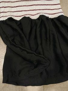 peplum tube top