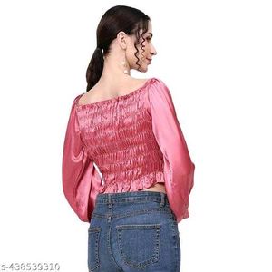 Satin Pink Top
