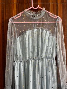 Star Sequin Mesh Dress