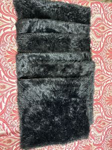 Black Fur Cushion Covers | 17x21 - 4 | 16x16 - 2