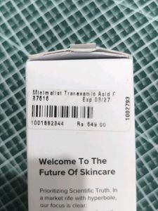Minimalist Tranexamic Serum