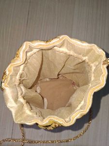 Floral Embroidered Potli Bag