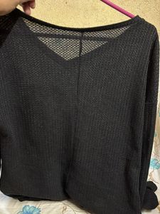 Black Long Sleeve Top