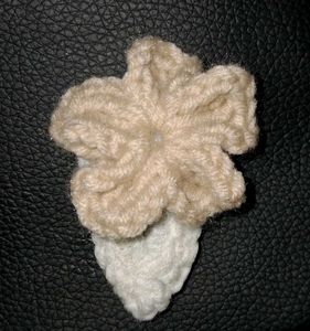 Crochet Flower Pin