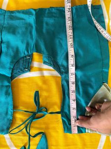 Green Shahlu with Stitched Blouse