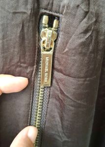 MiCHAEL KORS Brown Satin Cargo Pants