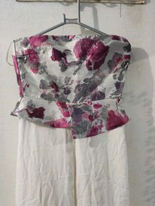 Kazo Tube Floral Jumpsuit