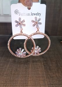 Rose Gold Elegant Hoop Earring
