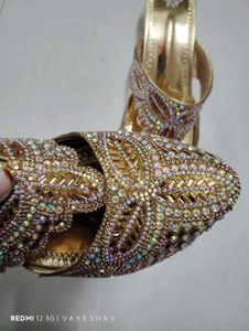 Gold Embellished Heels