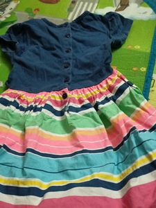 Multicolor Top With Attached Coat
