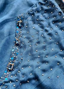 Beautiful Stone Work Kurti