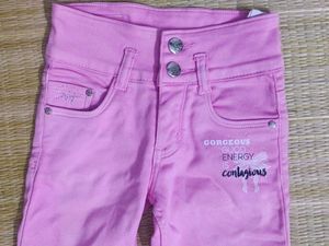 Pink Girls Jeans