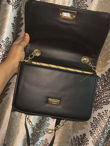 Black Quilted Crossbody Bag