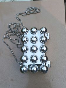 silver bubble clutch🩶
