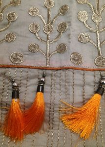Pakistani Type Golden And Order Suit