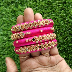 Subhapradam&#39;s Handcrafted Silk Thread Bangles