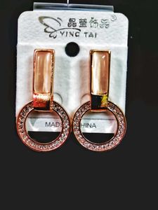Beautiful Stone Work Korean Styled Earrings