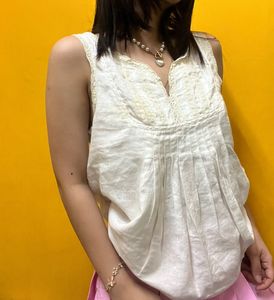 For The Republic Off White Top