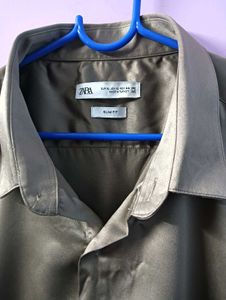 ZARA satin shirt