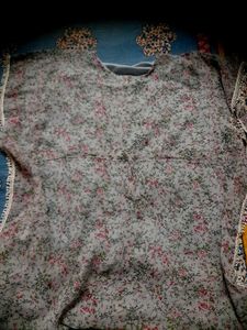 Floral Print kaftan with a stunning Jean&#39;s