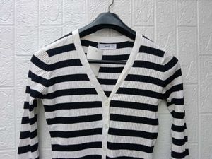 New with tag MNG Striped V-Neck Cardigan