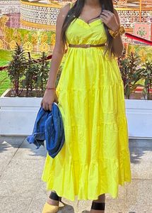 Yellow Frock Style Dress
