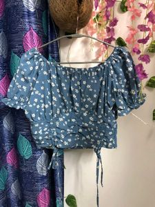 Floral Print Crop Top