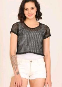 Black Chrochet Top