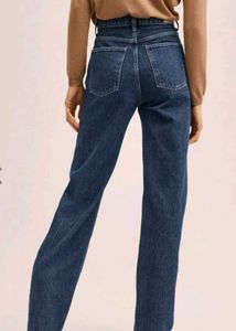 High Waist Straight Leg Jeans