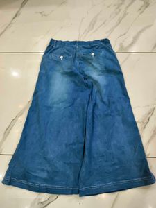 Wide Leg Denim Pants