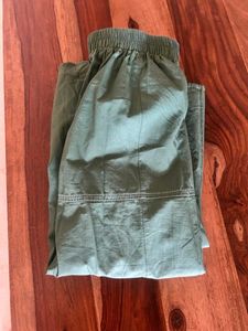 Bottle Green Cotton Skirt
