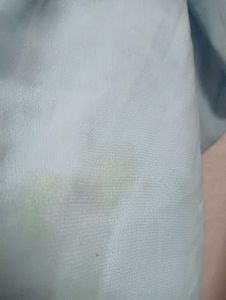 Blue Ruched Mini Dress