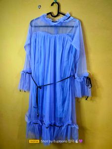 Black Sheer Mesh Dress