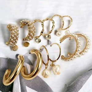 round hoop earrings set