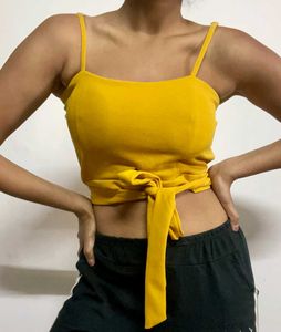 Mustard Crop Top