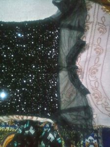 Black Sequined Dress